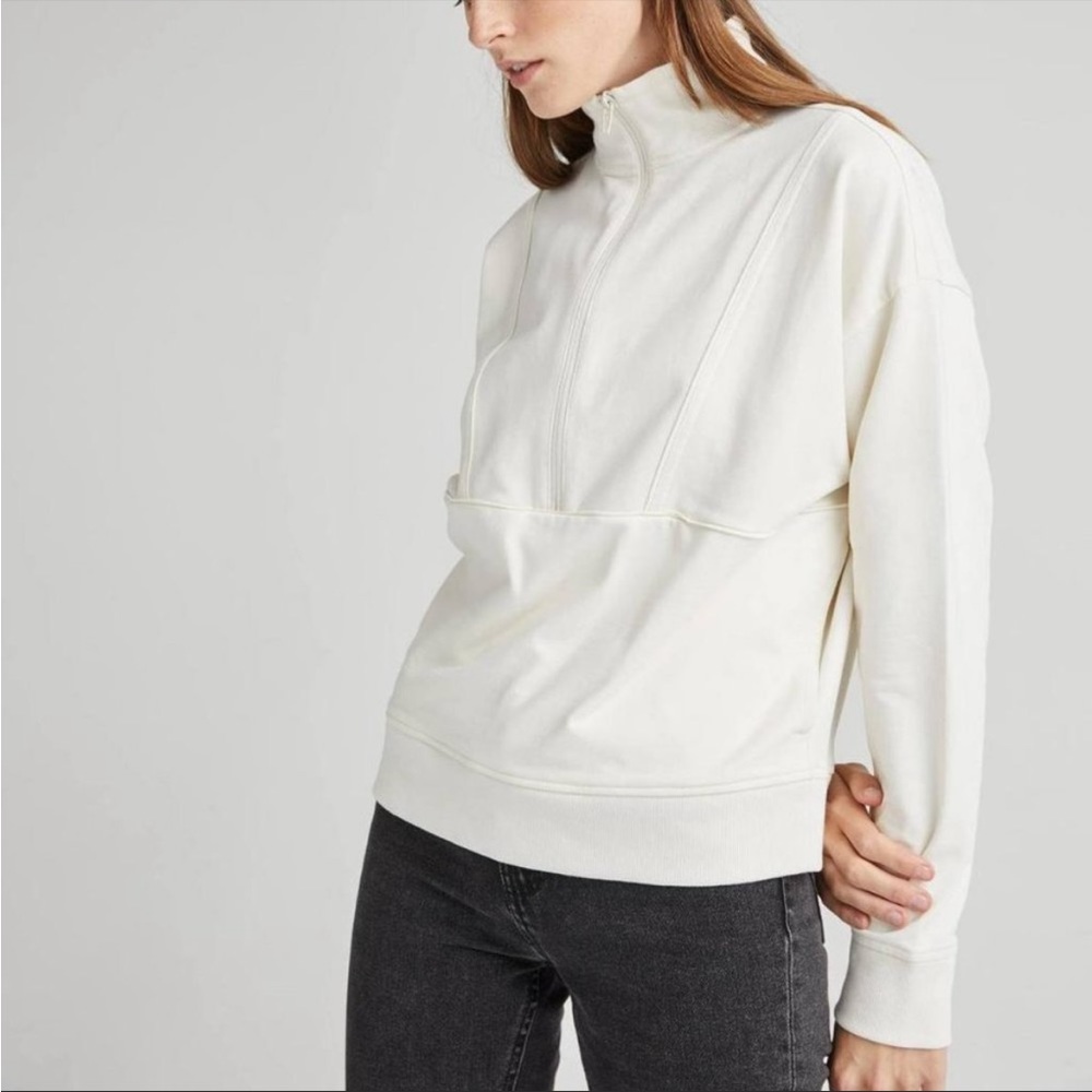 NWT Richer Poorer Women's Women's Stretch Terry Half Zip Pullover